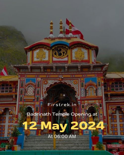 Badrinath temple Opening 2024