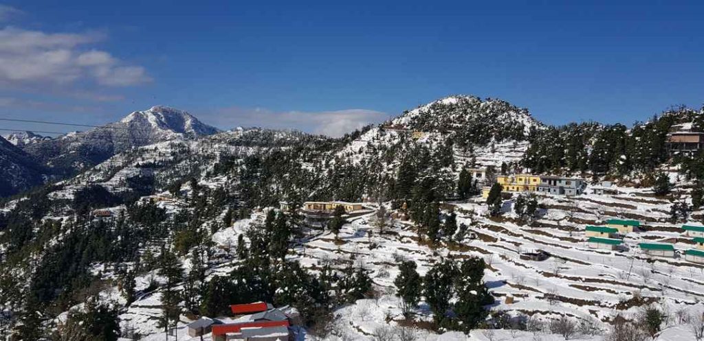 Dhanaulti Snowfall Places in Uttrakhand