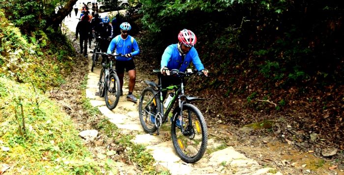 Cycling during Jungle Hike in Chopta Photo - 2